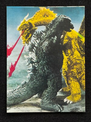 Godzilla King Ghidorah Mini Card Japanese TOHO TOEI Menko 2.6x1.9 Rare F/S B-image