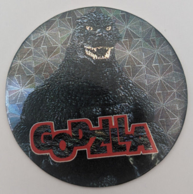 Godzilla Holo 45 Godzilla New Cap Collection Menko Amada Card Toho 1995 Japan A2-image