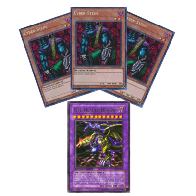 YuGiOh Cyber-Stein and Five-Headed Dragon set-image