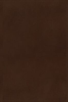 NIV, Wide Margin Side Column Reference Bible, Premium Goatskin Leather, Brown, P-image