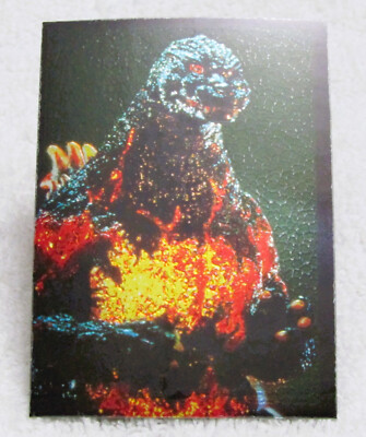 1996 JPP / Amada Toho Burning Godzilla Prepares Attack Chromium Trading Card #39-image