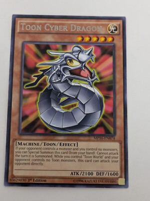 Yugioh Toon Cyber Dragon MP16-EN074 Rare 1st Ed-NM-image