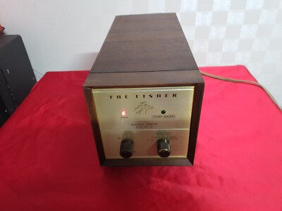 FISHER MPX-100 DECODER MULTIPLEX STEREO ADAPTER ORIGINAL IN WOOD CASE MPX 100-image