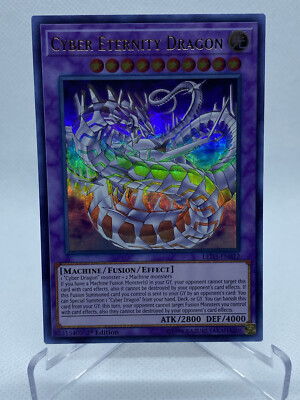 YuGiOh Cyber Eternity Dragon LED3-EN012 1st Edition Ultra Rare-image