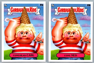 Coneheads Dan Aykroyd SNL Garbage Pail Kids Sci-Fi Movie Spoof 2 Card Set-image
