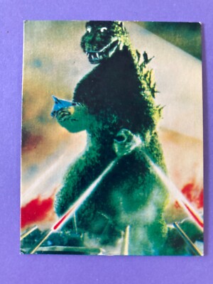 Godzilla 51 Giant Reptilian Monster Card TOHO retro Japanese Vintage-image