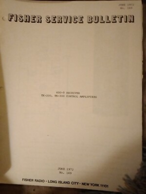 Fisher 600 Parts List AM-FM Stereo Receiver Photocopy 20001 29999-image