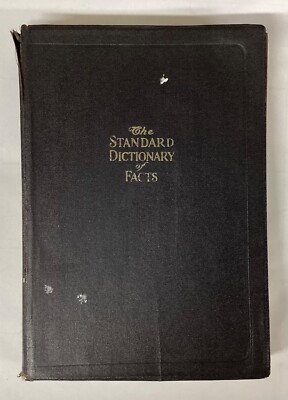 The Standard Dictionary Of Facts 1920  The Frontier Press Company(LEATHER COVER)-image