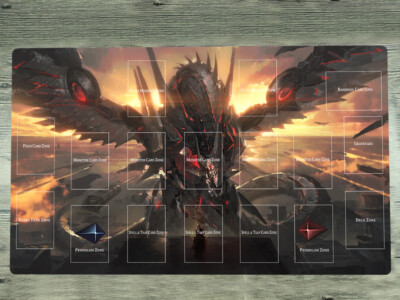 WVICM Playmat Cyber Dragon Infinity TCG CCG Mouse Pad Trading Card Game Mat-image