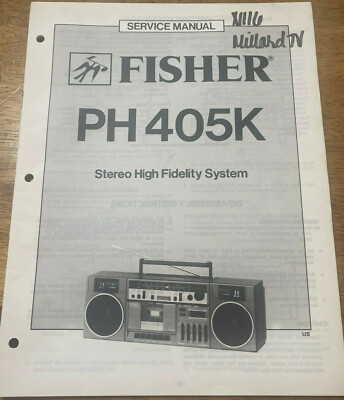 FISHER MC-405K STEREO HIGH FIDELITY SYSTEM ORIGINAL SERVICE REPAIR MANUAL -image