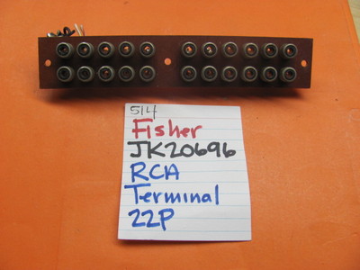 📈FISHER RCA TERMINAL BANK 22P  514 QUAD STEREO RECEIVER-image