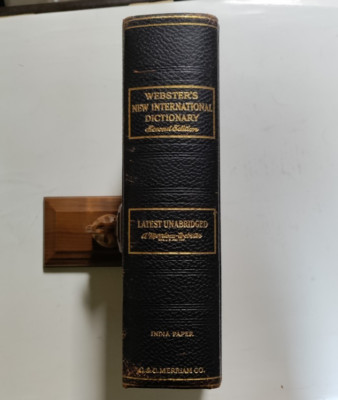 WEBSTER’S NEW INTERNATIONAL DICTIONARY 2ND EDITION UNABRIDGED - LEATHER BINDING-image