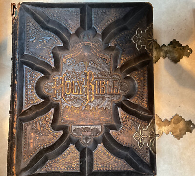 1880s Holy Bible (Reference Bible) with 4,000 References & 2,500 Illustrations -image