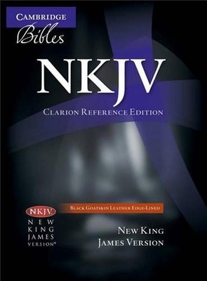 NKJV Clarion Reference Bible, Black Edge-lined Goatskin Leather, NK486:XE (Engli-image