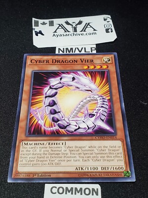 Cyber Dragon Vier - CYHO-EN014 - Common - 1st Edition NM/VLP - YUGIOH-image