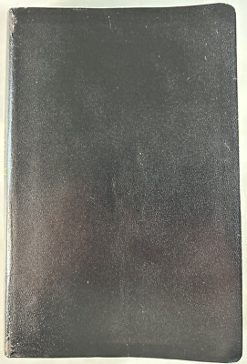 NCV Center Column Reference Bible Black Bonded Leather Red Letter-image