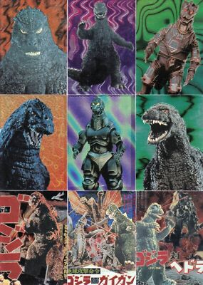 GODZILLA CHROMIUM JPP/AMADA 1996 SET OF 53 CARDS WITH CHECKLIST-image
