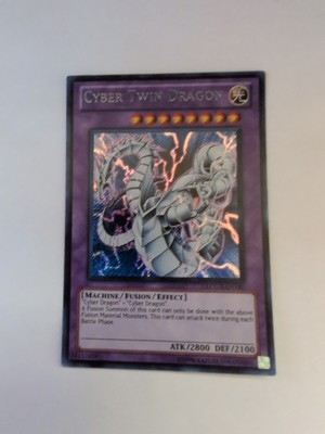 Yu-Gi-Oh! LCGX-EN180 Cyber Twin Dragon Secret Rare Unl Ed NM-image