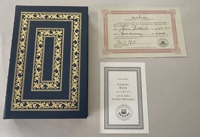 Easton Press Andrea Mitchell Talking Back Signed First Edition Leather-image