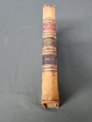 United States First Controllers Decisions Lawrence 1885 Vol. VI Leather Bound -image
