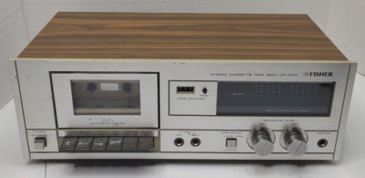 Vintage Fisher CR-4012 Stereo Cassette Tape Deck Read-image