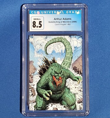 2006 Comic Images GODZILLA King Monsters 68 ARTHUR ADAMS CGC Graded 8.5 NM/MT+-image