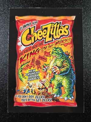 Godzilla King of the Monsters Flamin' Hot Cheetos Spoof 2017 Wacky Packages Card-image