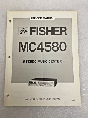 Vintage Original Fisher MC-4580 Stereo Music Center Service Manual Repair-image