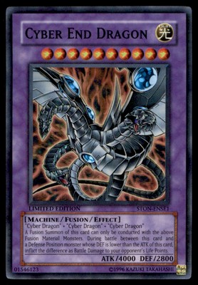 1996 Yu-Gi-Oh! Cyber End Dragon #STON-ENSE1 Limited Edition Near Mint-image