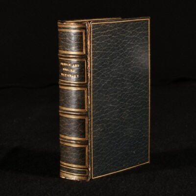 c1900 French-English Dictionary Brooks Brothers New York Fine Binding-image