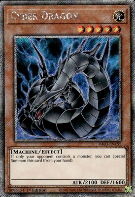 Cyber Dragon - Platinum Secret Rare 1st Edition RA03-EN155 - NM - YuGiOh-image