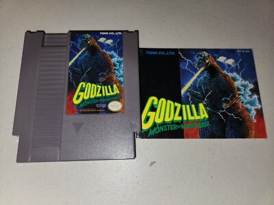 Godzilla Monster of Monsters W/ MANUAL & TESTED (NES, 1989)-image