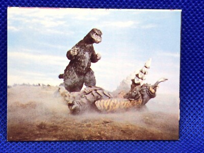 Godzilla  Mini menko card 2.5 in No.042 TOHO 1970's Japanese vintage F/S-image
