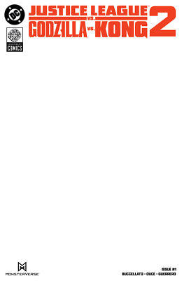 JUSTICE LEAGUE VS GODZILLA VS KONG 2 #1 - BLANK CARD STOCK VARIANT, NM (2025) DC-image