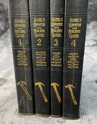 Audels Carpenters and Builders Guide Complete Volumes 1 - 4 1923-image