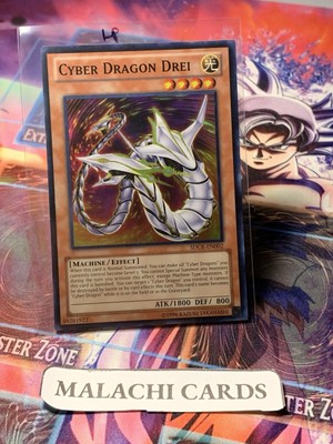 Yugioh x1 Cyber Dragon Drei (Super Rare UL Ed SDCR-EN002) (Light Play!)-image