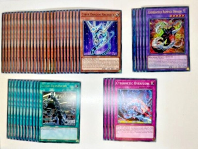 Yu-Gi-Oh Competitive Cyber Dragon Deck + Extra Deck *Ready to Play + Extra Bonus-image