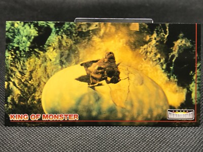 MOTHRA egg KING OF MONSTER TCG Card AMADA TOHO Japan 1996  Rare VINTAGE No.37-image