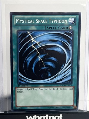 Yugioh! LP Mystical Space Typhoon - SDCR-EN026 - Common - 1st Edition Lightly Pl-image