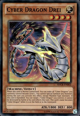 Cyber Dragon Drei - Super Rare SDCR-EN002 - NM - YuGiOh-image