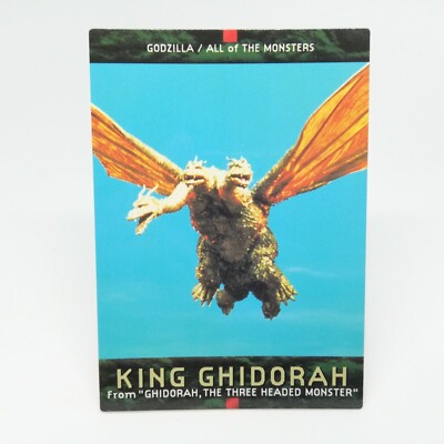 No.14 King Ghidorah Godzilla Card 1996 Caddass Masters First Edition BANDAI-image