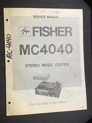 Fisher MC-4040 Service Manual Stereo Music Center Original-image