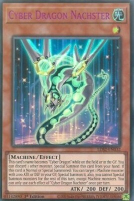 Yugioh-Cyber Dragon Nachsater-Ultra Rare (Purple)-1st Edition-LDS2 EN032 (NM)-image