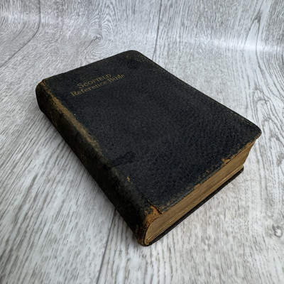 Holy Bible Antique 1917 Scofield Reference Edition Oxford University Press Vtg-image