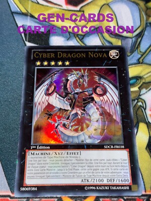 USED Yu Gi Oh CYBER DRAGON NOVA SDCR-FR038 1st Edition Card-image