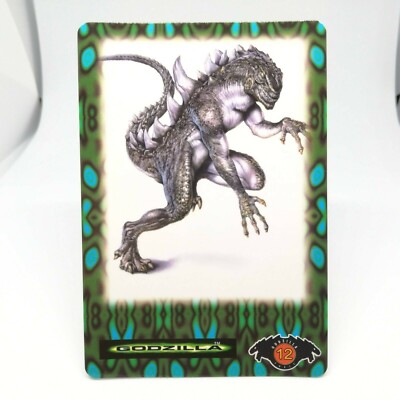 No.12 Godzilla Hollywood movie Card Japan 1998 BANDAI TOHO MADE in JAPAN TCG-image