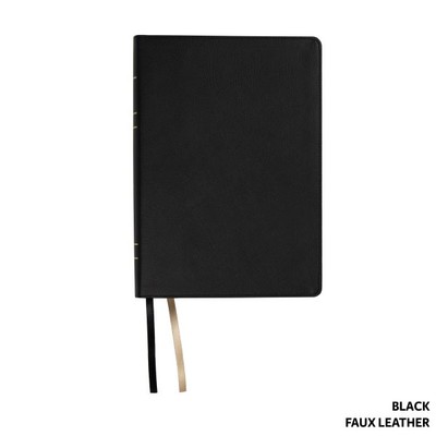 Holy Bible : LSB, Black Faux Leather, Inside Column Reference, Paste-down, Ha...-image