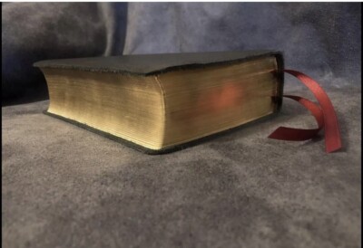 esv study bible large print leather Black Leather English Standard Version-image