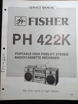Fisher PH-422K Service Manual Portable Stereo/Radio/Cassette Recorder Original-image