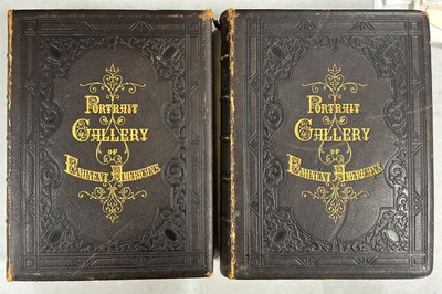 2 Vs.NATIONAL PORTRAIT GALLERY of Eminent AMERICANS,1862, Chappel, DUYCKINCK-image